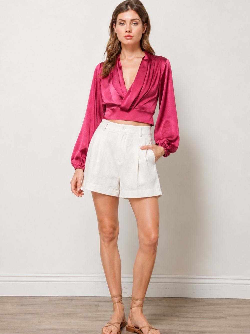 NWT Line & Dot Pink Simone Blouse